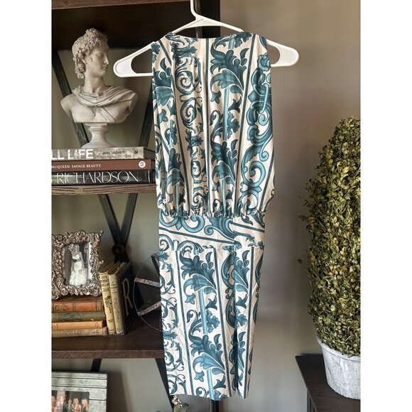 ADRIANA DEGREAS Hera Mini Dress Blue Womens Size Small - Picture 8 of 11